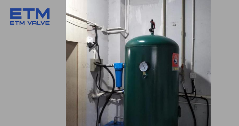Bình khí lắp van an toàn DN15