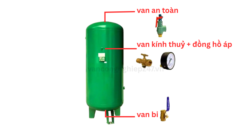 Lắp van an toàn cho bình hơi