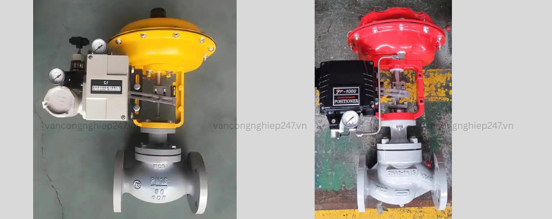 Van cầu hơi điều khiển khí nén DN40