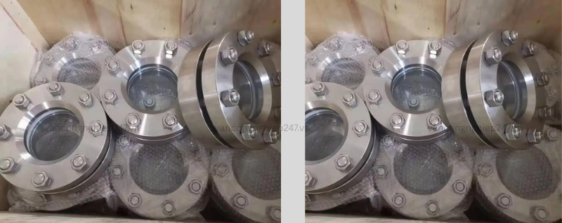 Kính thăm bồn tank mặt bích DN100