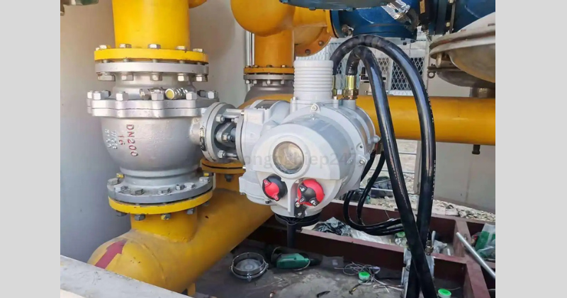 Van bi điện DN200