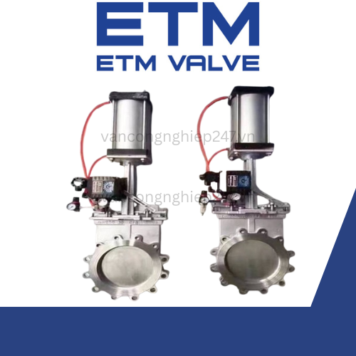 Van dao inox điều khiển khí nén DN200