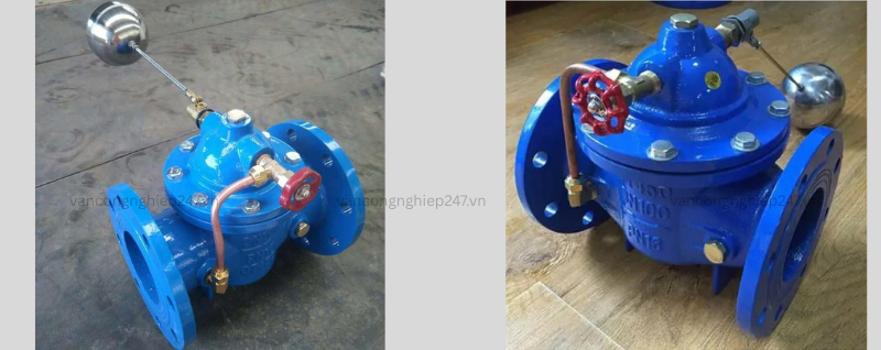 Van phao cơ mặt bích DN100