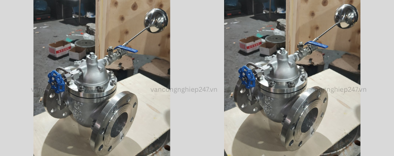 Van phao inox mặt bích DN100