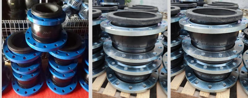 Khớp chống rung cao su mặt bích DN100
