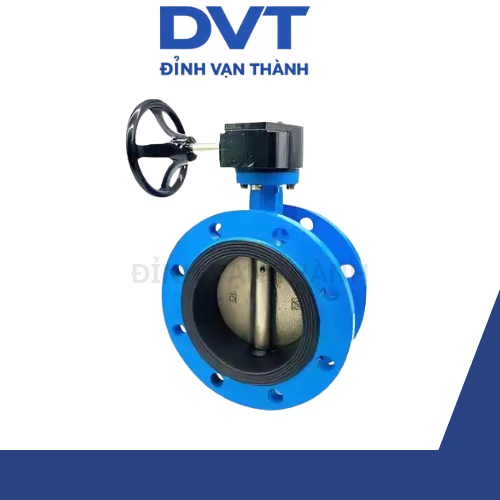 Van bướm tay quay mặt bích DN100