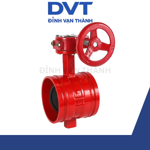 Van bướm tay quay có rãnh DN100