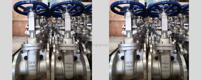 Van cổng inox mặt bích 10K DN80
