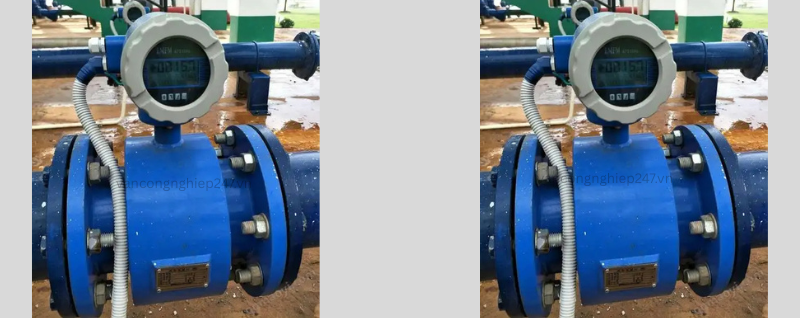 Lắp đặt đồng hồ đo lưu lượng nước thải DN150