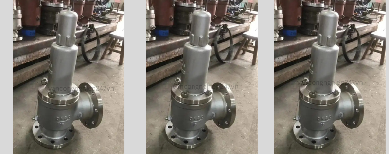 Van an toàn inox 304 mặt bích DN80