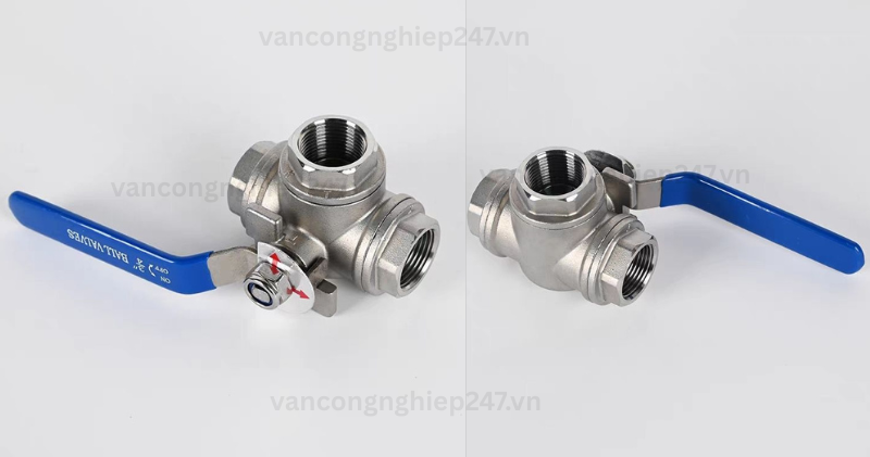 Van bi 3 ngã inox DN15