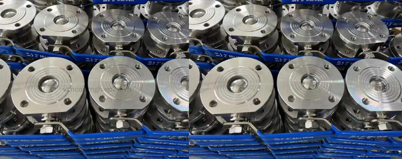 Van bi mặt bích kẹp DN50