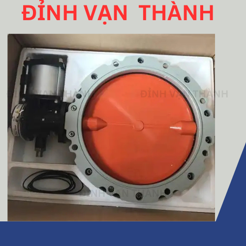 Van bướm bột điều khiển khí nén