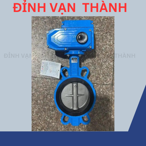 Van bướm kiểu wafer điều khiển điện DN80