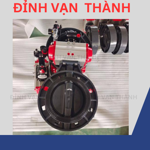 Van bướm nhựa điều khiển khí nén DN150