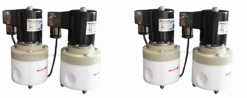 Van điện từ chống ăn mòn PTFE