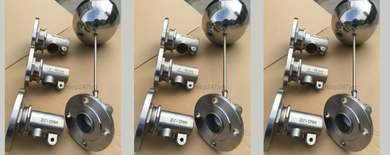 Van phao cơ inox 304 DN80